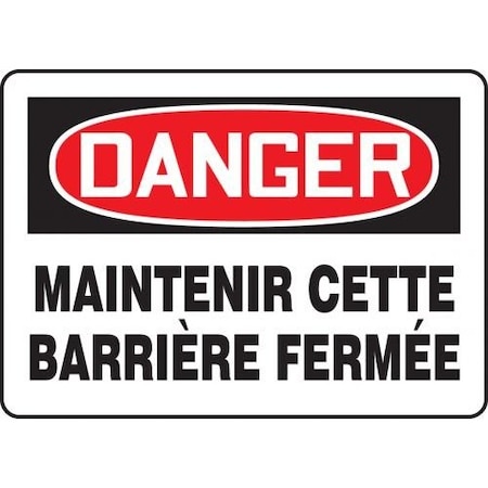 BILINGUAL FRENCH SIGN  EQUIPMENT FRMABR001VA